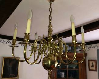 Heavy Brass Chandelier