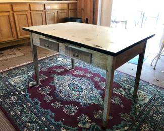Enamel Top Table