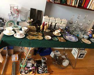 Cups & Saucers, Pitchers, Decanters, German Canister Set
