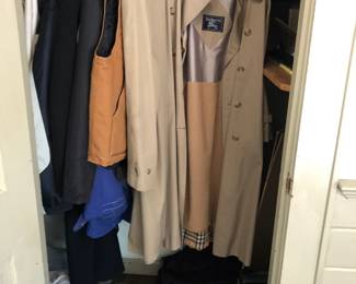Clothes, Burberry Rain / Trench Coat, Electrolux Vacuum
