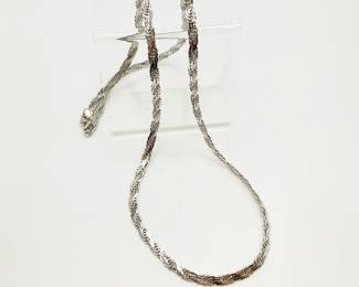 Braided Silver Necklace