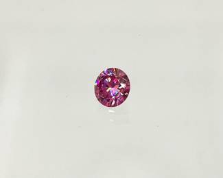 Pink Moissanite Round Cut Gemstone
