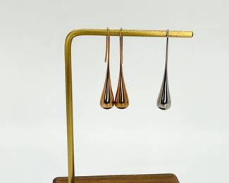 Stainless Steel Teardrop Shepherds Hook Earrings
