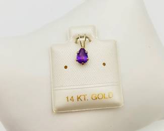 New Gold and Amethyst Pendant
