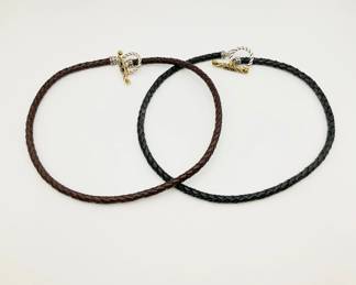 Braided Leather Necklaces
