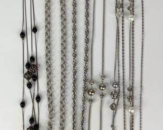 Silver Tone Fashion Necklaces