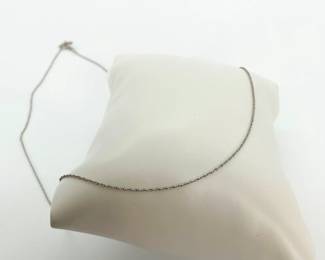 14K White Gold Chain