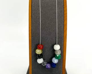 Multi Gemstone Silver Necklace
