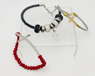 Stainless Steel Cross Bracelets