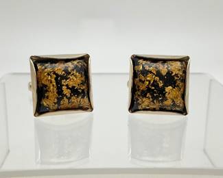 Vintage Gold Flake Hickock Cufflinks