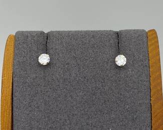 14K Gold CZ Earrings