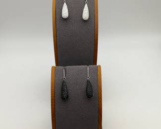 Stainless Steel Rhinestone Earrings