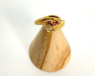 Ruby Diamond Gold Ring