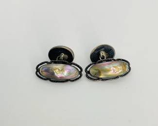 Sterling Silver Mother of Pearl Cufflinks