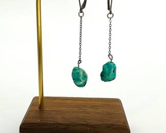 Sterling Silver Turquoise Stone Dangle Bracelet