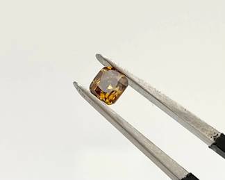 Yellow Diamond Square Cut Gemstone