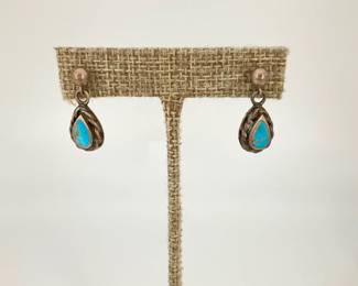 Turquoise Sterling Silver Earrings