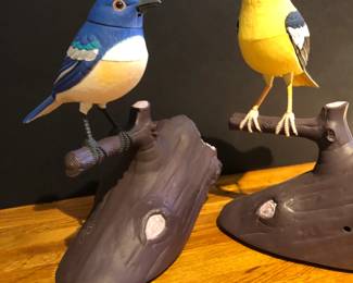 Takara Articulated Chirping Birds, Battery (motion detected) Birds on Stand.  Work perfectly.