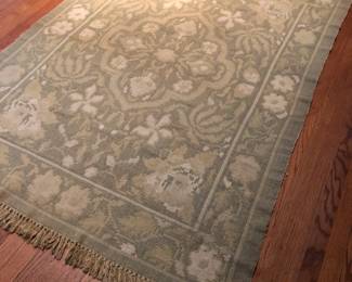 Lightly used cotton flat weave 3 piece rug set.