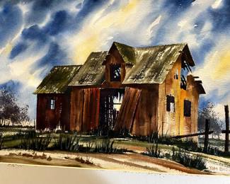 Tom Berger 1964 Colorado Tempra Resist Paintings