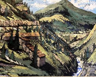 Tom Berger Tempra Resist Colorado Painting