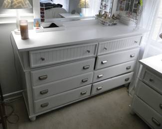 White Dresser with mirror 60x17x36 $150