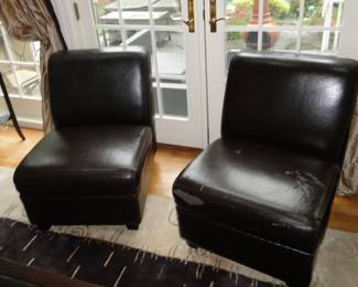 Pleather chair one is good $20