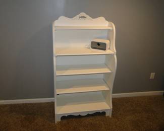 White Bookcase 56x32x16 $75