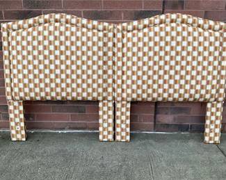 Lot 018  
Groovy 1960’s Upholstered Head Boards