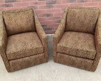 Lot 028  
Pair of Michael Thomas Conversation Chairs