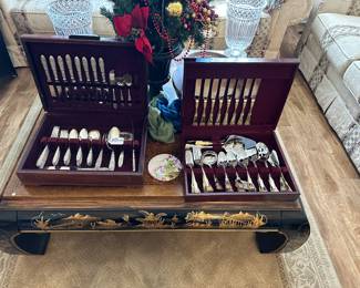 Sterling silver & silver plated in right case