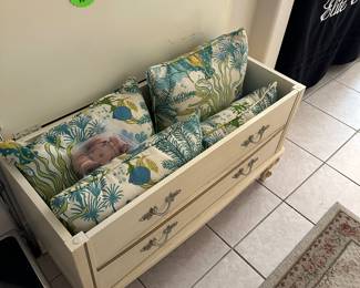 Chest and out door pillows