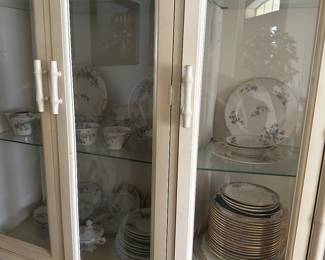 Lovely China cabinet and lights up