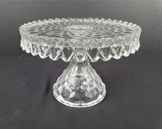 Lot 104   6 Bid(s)
Fostoria American Glass Round Salver/Cake Pedestal