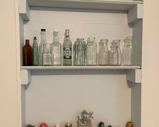 Glass bottle and egg collection