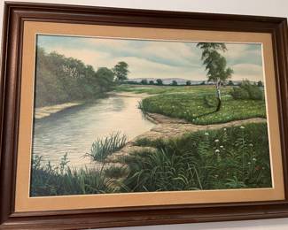 Oil landscape painting