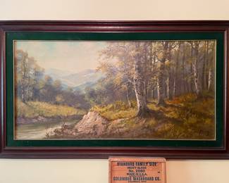 Oil landscape painting purchased in Italy