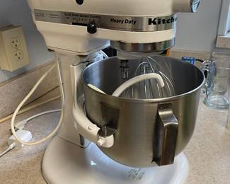 Kitchen aid mixer attachments not shown but available 