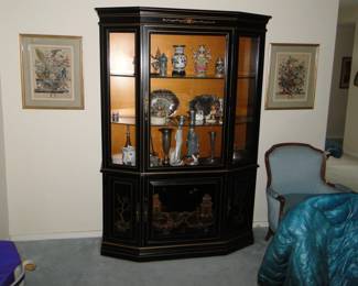 Asian Display Cabinet 77x54x10 $500