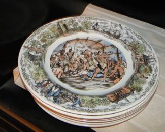 Wedgwood Jamestown plates (8) $50