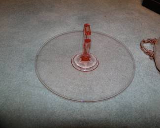 Pink Depression Glass $15