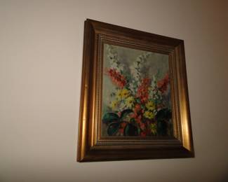 Vintage Floral Artwork $150