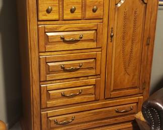 Cali king bedroom set bed frame chest and dresser $100