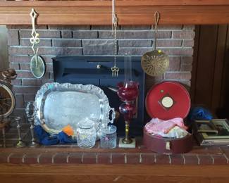 Sterling silver tray and candle sticks $300  obo