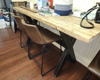 Bar height table and 4 barstools