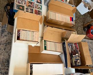 BASEBALL CARDS AND FOOTBALL CARDS