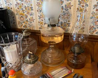 ANTIQUE OIL LAMPS