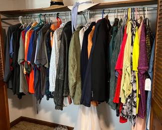 CLOTHING- MENS AND WOMENS. SOME 3X.