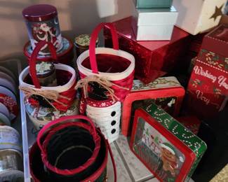 Christmas boxes/baskets