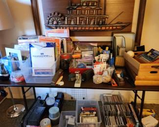 office supplies, carved art